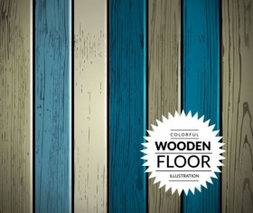Colorful wooden floor background vector illustration 05