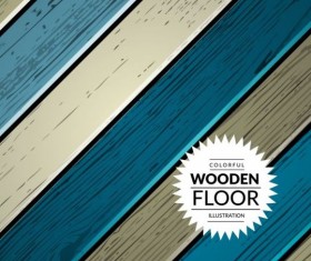 Colorful wooden floor background vector illustration 06