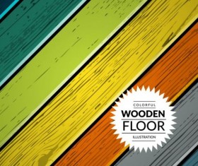 Colorful wooden floor background vector illustration 10
