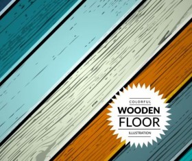 Colorful wooden floor background vector illustration 12