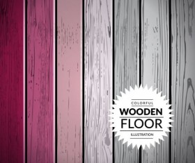 Colorful wooden floor background vector illustration 13