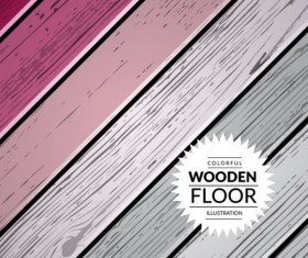 Colorful wooden floor background vector illustration 14