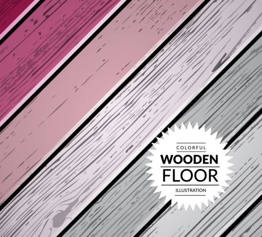 Colorful wooden floor background vector illustration 14