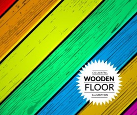 Colorful wooden floor background vector illustration 15