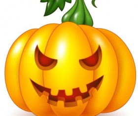 Creative halloween pumpkin vector material