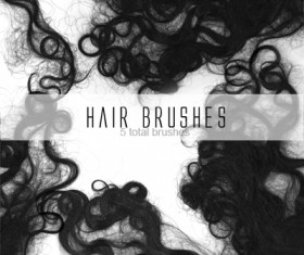 Curly hair photoshop brushes