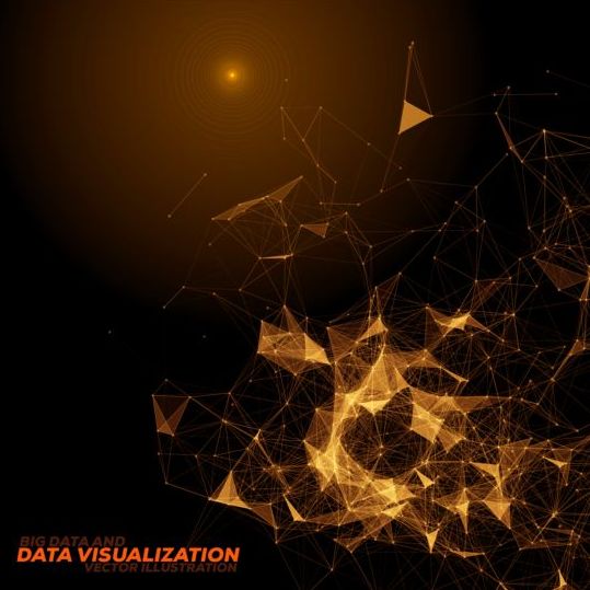 Data visualization background vector illustration 01