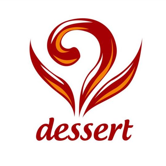 Dessert and pastries vector logo