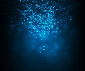 Dream blue background with light dots vector