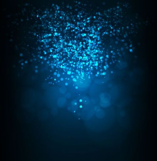 Dream blue background with light dots vector