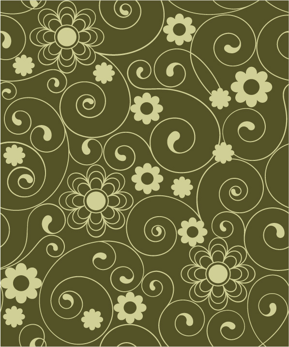 Elegant floral design vector pattern 02