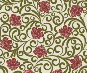 Elegant floral design vector pattern 04