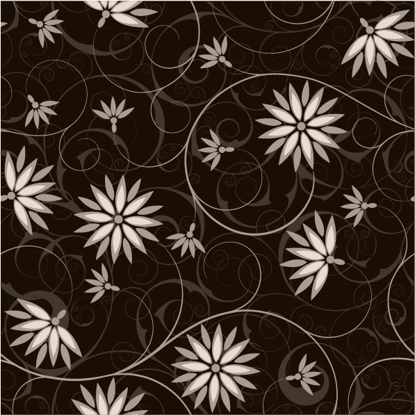 Elegant floral design vector pattern 08