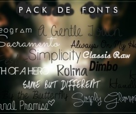 Especial fonts pack