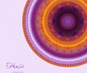 Ethnic ornamental hand drawn background vector 01