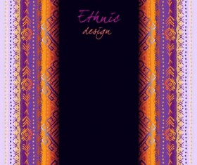 Ethnic ornamental hand drawn background vector 04