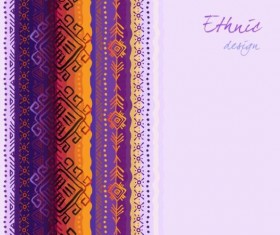 Ethnic ornamental hand drawn background vector 05