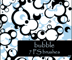Fashion bubble photoshop brushes