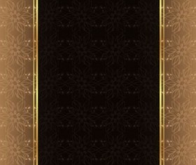 Floral decor with luxury background vector material 01