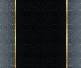Floral decor with luxury background vector material 03