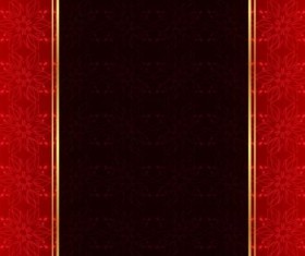 Floral decor with luxury background vector material 04