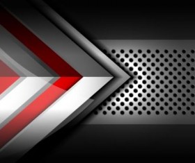 Geometric red abstract background vector