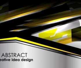 Geometric yellow background vector