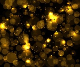 Golden halation with blurs background vector