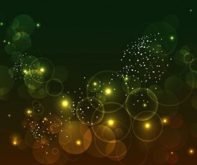 Green with yellow halation background vector