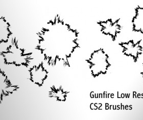 Gunfire photoshop brushes