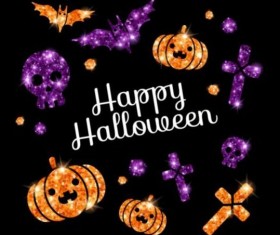 Halloween cute character with ghost vector