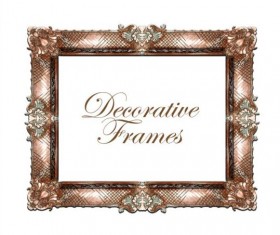 Hand drawn decorative frame vectors 05