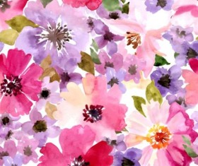 Hand drawn flower vector seamless pattern 07