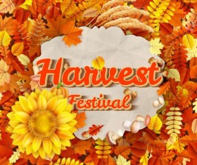 Harwest fastival background vectors material 01