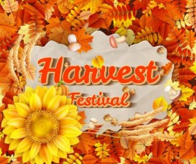 Harwest fastival background vectors material 03