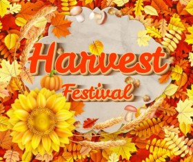 Harwest fastival background vectors material 09