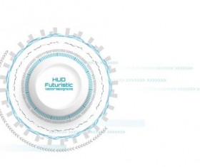 Hud futuristic tech background vector 01