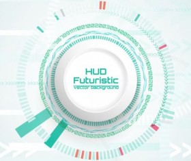 Hud futuristic tech background vector 04