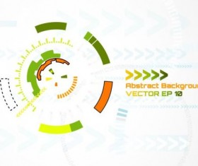 Hud futuristic tech background vector 05