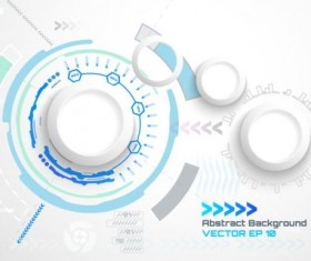 Hud futuristic tech background vector 07