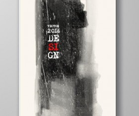 Ink paint cover brochures vector 10