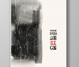 Ink paint cover brochures vector 11