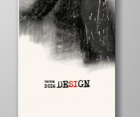 Ink paint cover brochures vector 12