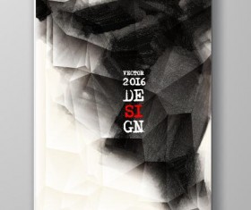 Ink paint cover brochures vector 14