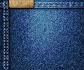Jeans fabric background vector 02