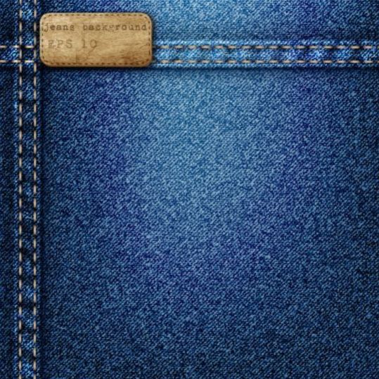 Jeans fabric background vector 02
