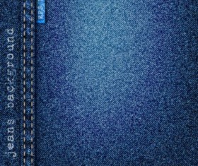 Jeans fabric background vector 05