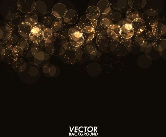Light circle with brown background vector
