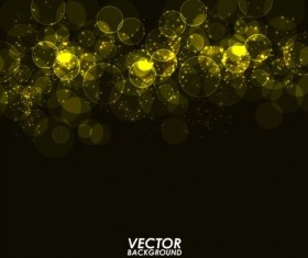 Light circle with yellow background vector