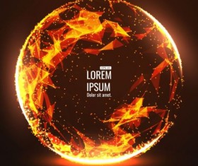 Mesh sphere concept background vector 08